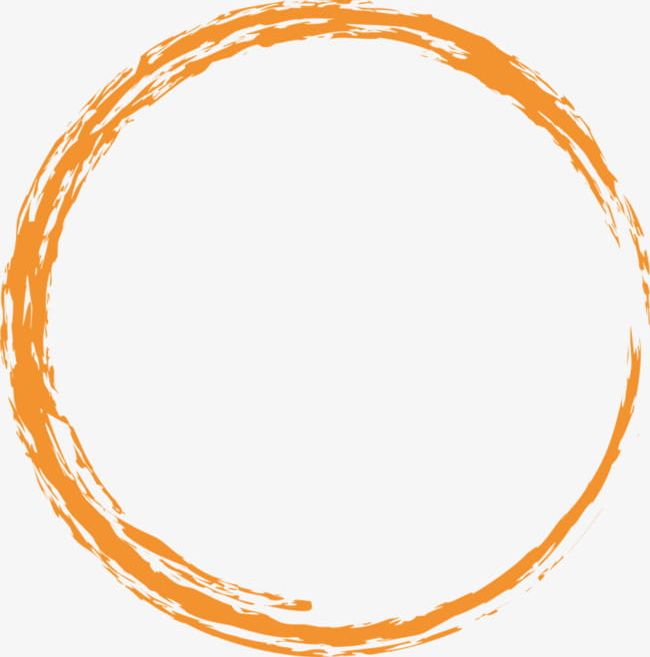 Orange Ink Circle PNG, Clipart, Circle Clipart, Circles.