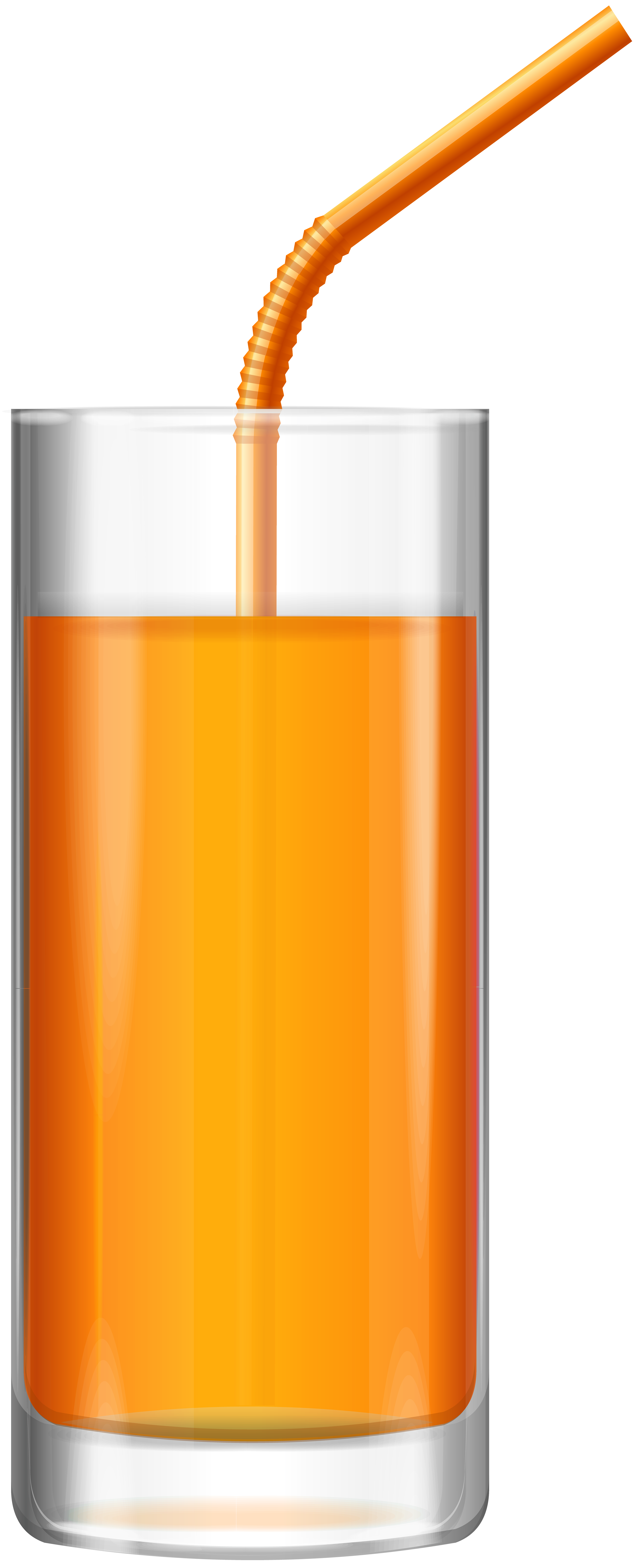Orange Juice PNG Clip Art Image.