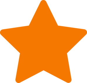 Orange Star Clipart.