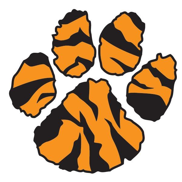 Tiger Paw Print Clipart.