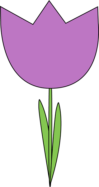 Purple Tulip Clipart.