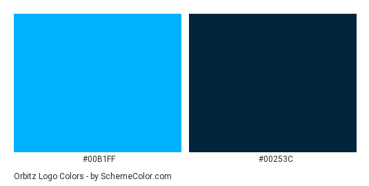 Orbitz Logo Color Scheme » Blue » SchemeColor.com.