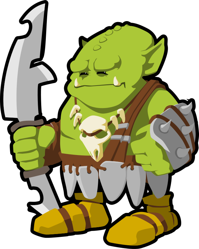 Free Clipart: Orc warrior.