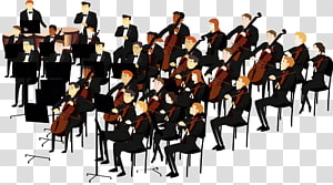 Orchestre Symphonique transparent background PNG cliparts.