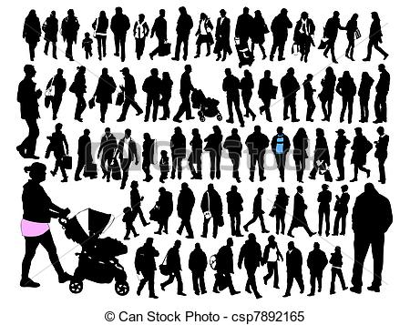 Vector Clipart of People.