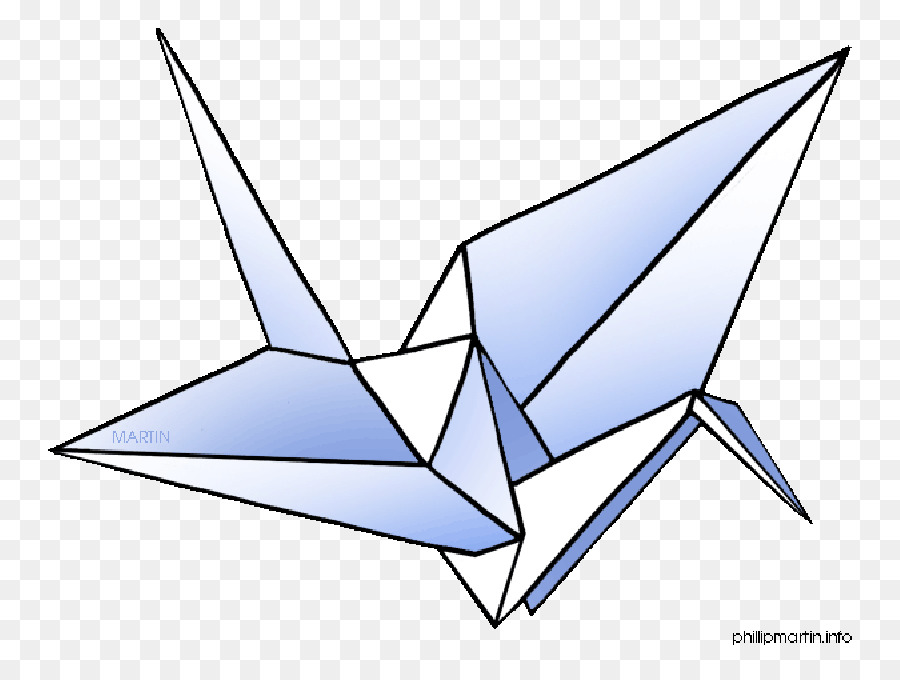 Origami Crane png download.