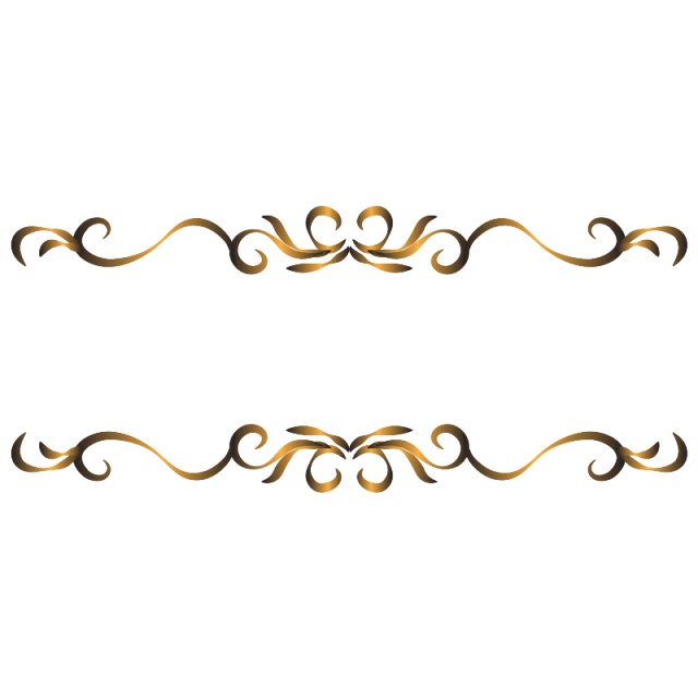 Luxury Ornament Frame, Golden, Decorative, Template PNG and.