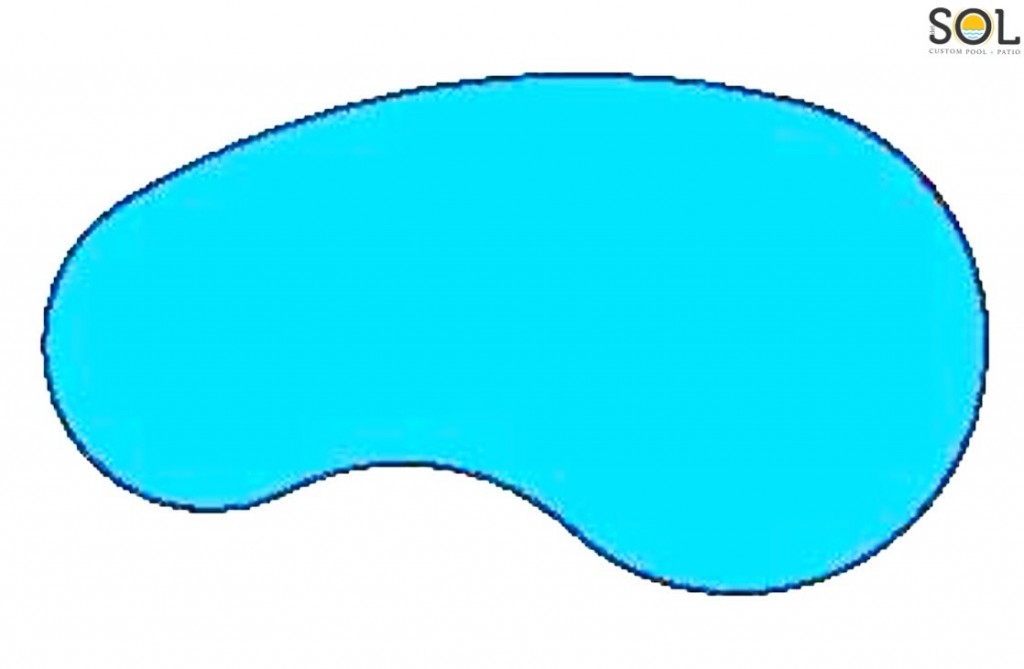 Swimming pool shapes clipart.