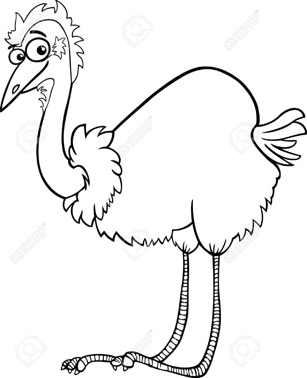 Ostrich clipart black and white 3 » Clipart Station.