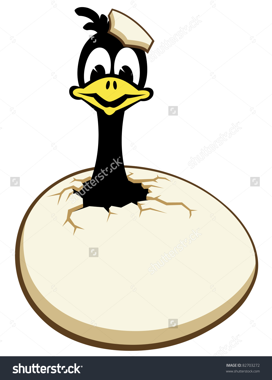 Showing post & media for Cartoon ostrich egg.