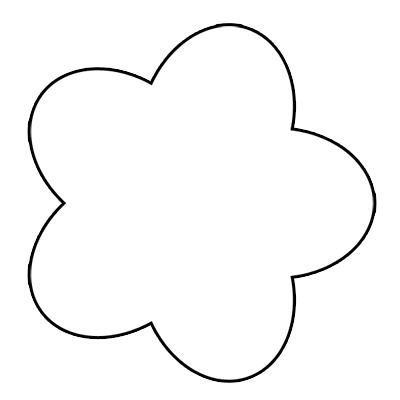 Free flower clipart outline.