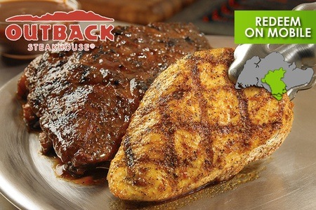 $19.90 for Ribs / Steak / Chicken at Outback Steakhouse for 1.