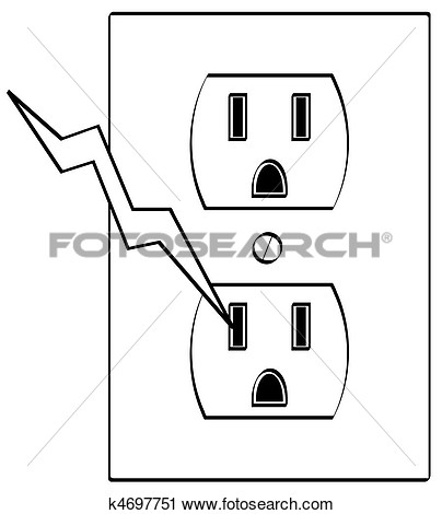 Electrical outlet clipart.