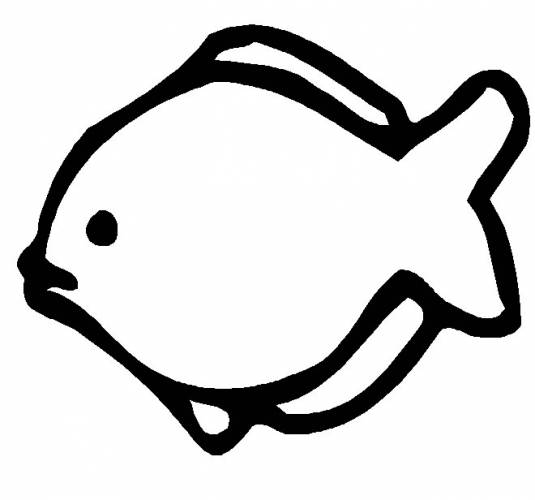 Outline Of Fish Clipart.