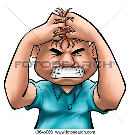 Stock Illustration of angry k0645006.