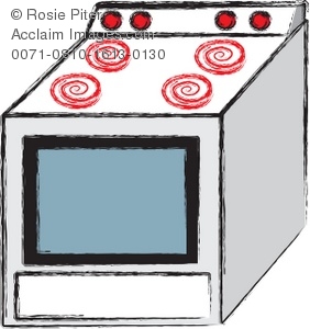 Oven Or Stove In a Kitchen.