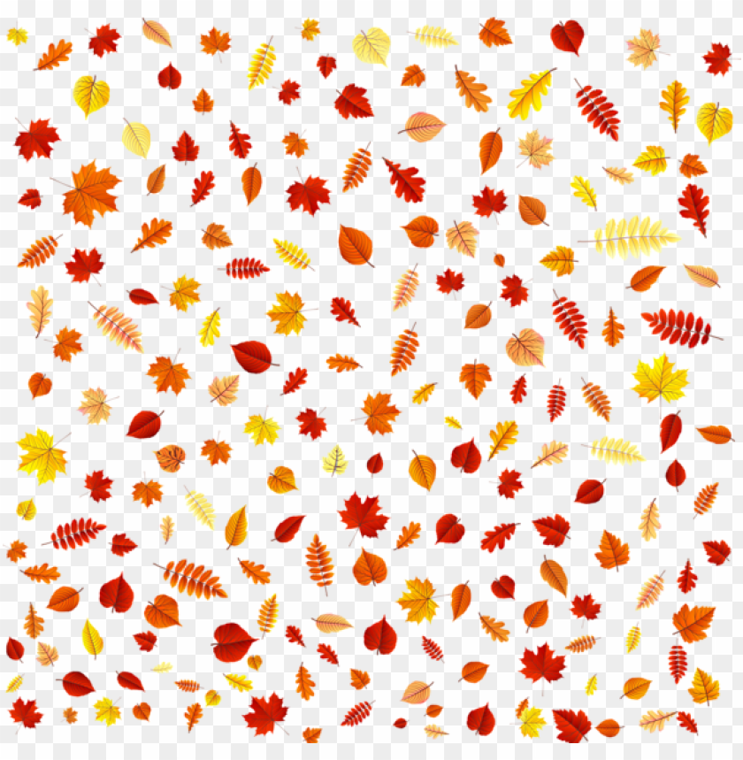 Download fall leaves overlay clipart png photo.