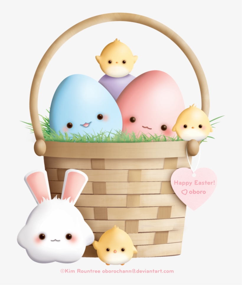 Easter Eggs Clipart Kawaii.