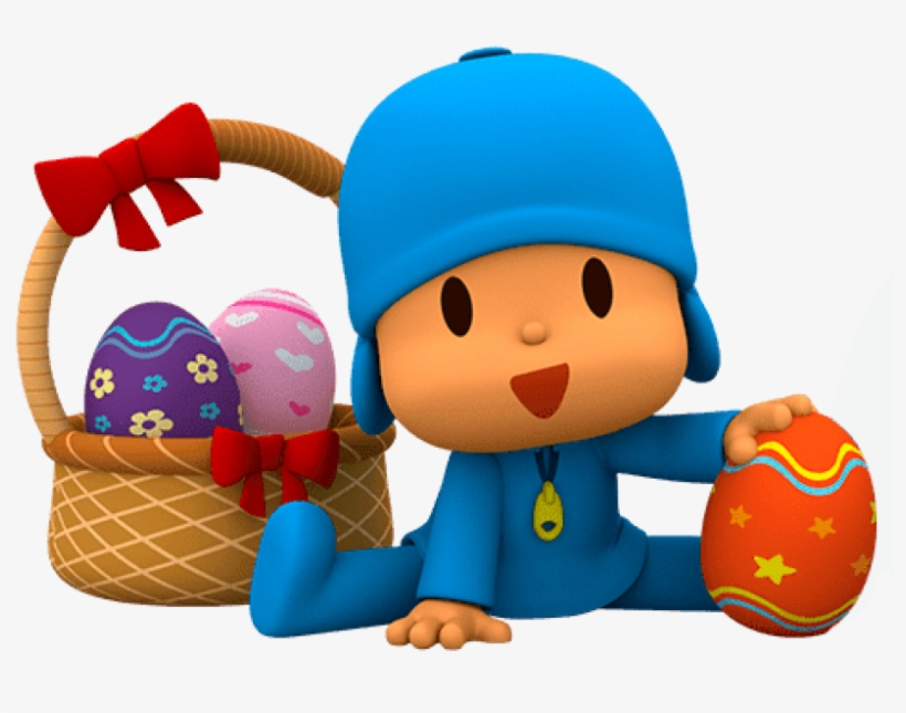 Free Png Download Pocoyo Found Easter Eggs Clipart.