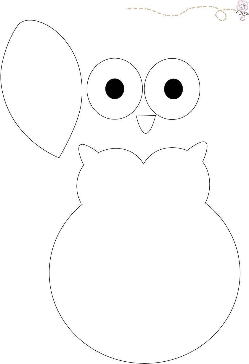 Printable Owl Outline Template