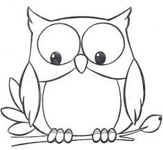 Clipart black and white owl » Clipart Portal.