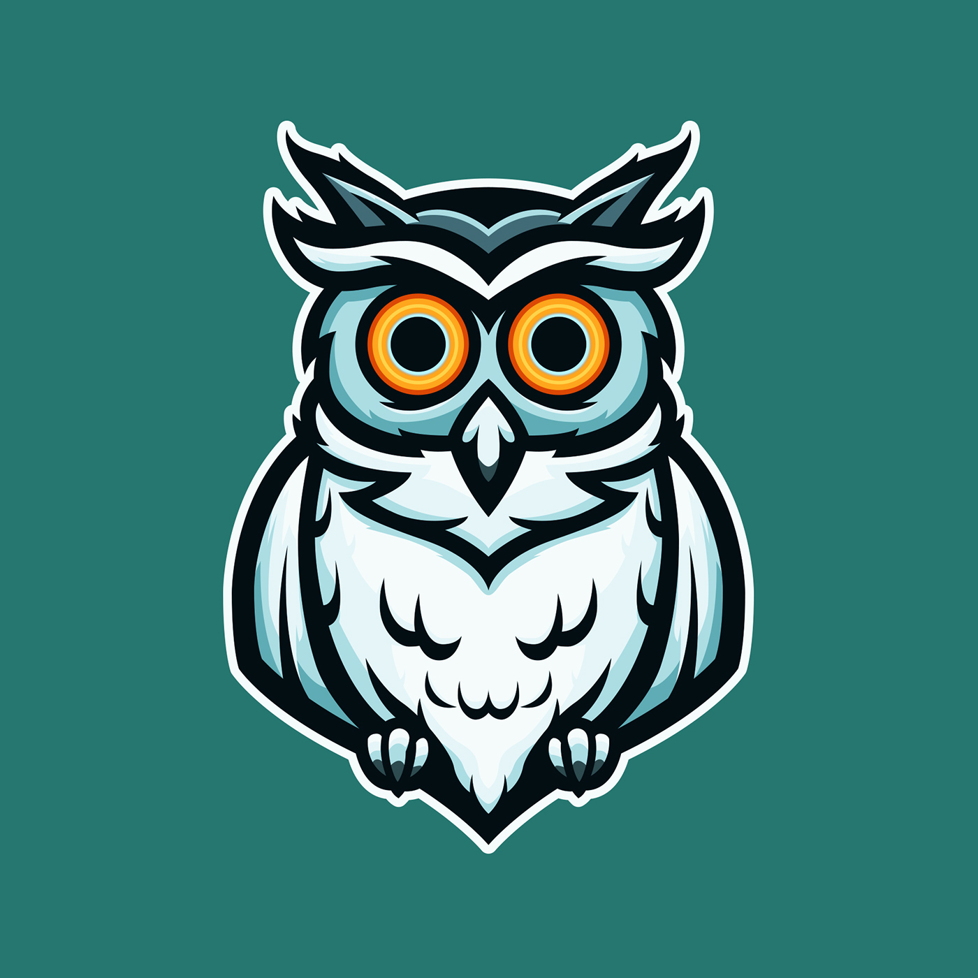 Owl Mascot Logo / Illustration : Illustration.