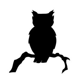 Owl Silhouette Stencil ….