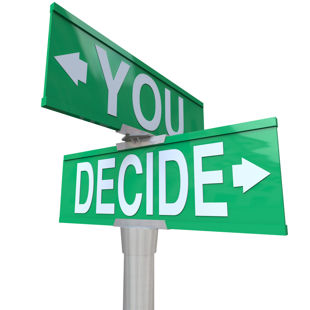 Word For Making A Decision On Your Own