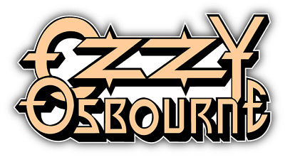 Ozzy Osbourne Logo Car Bumper Sticker Decal.