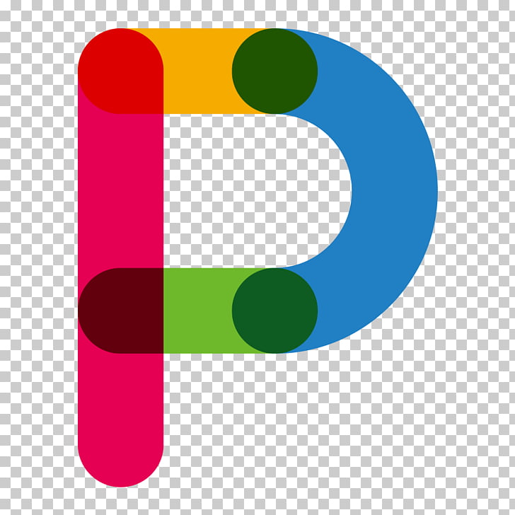 Red Blue Letter P, Color letters P, P logo PNG clipart.