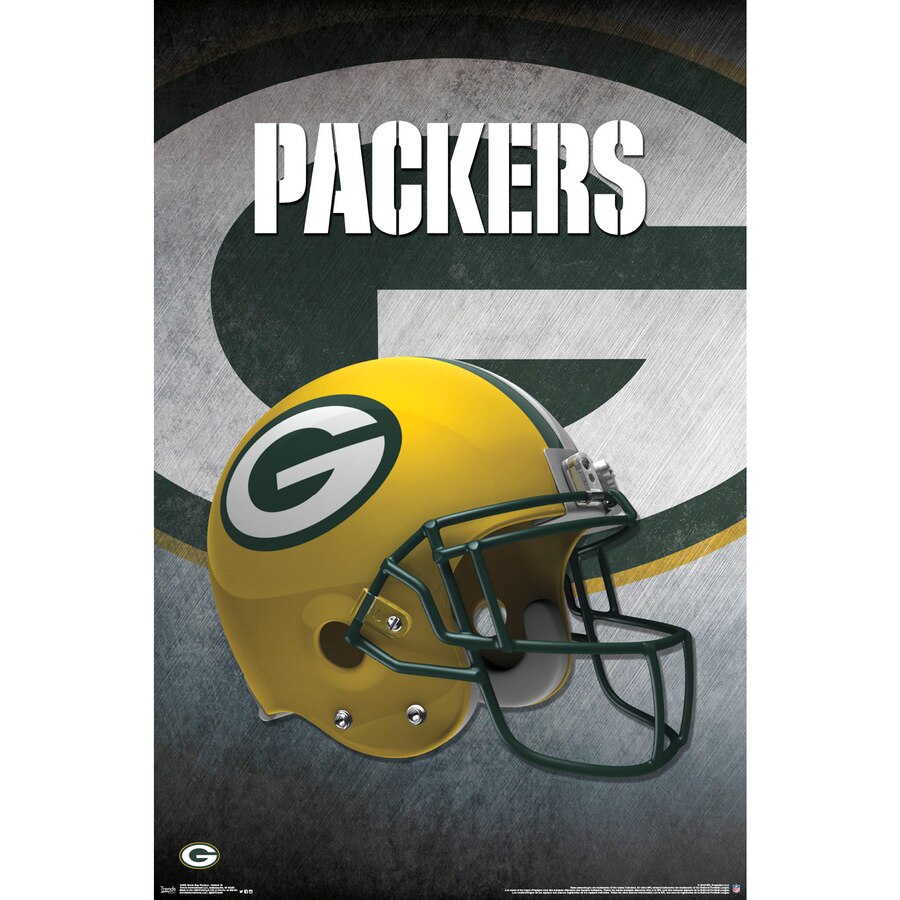Green Bay Packers Helmet 22\'\' x 34\'\' Logo Poster.