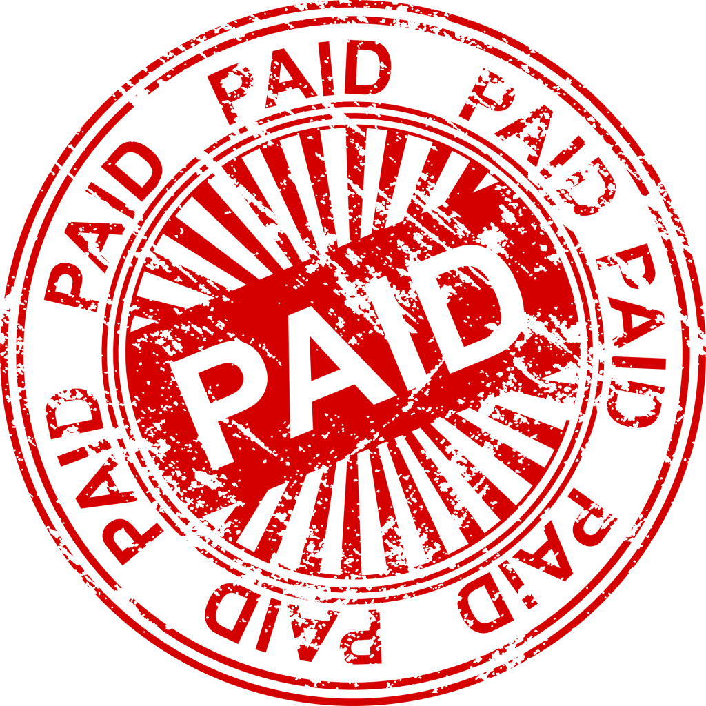 4 Paid Stamp Vector (PNG Transparent, SVG).