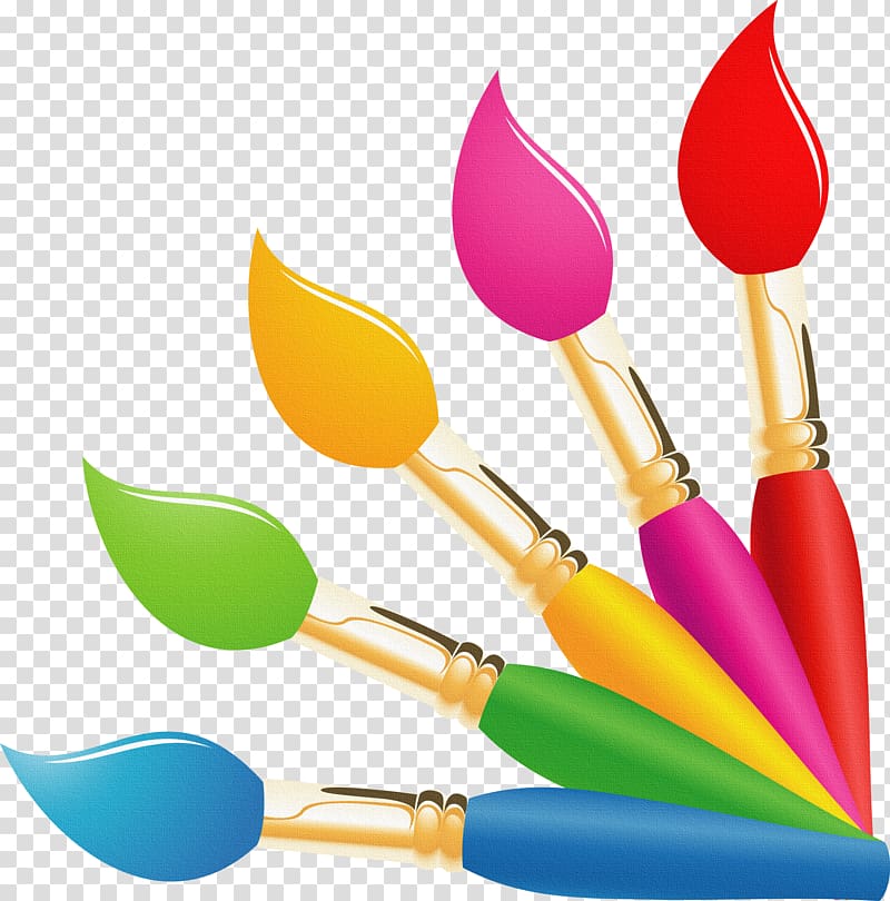 Paintbrushes illustration, Painting Paintbrush Oil paint.