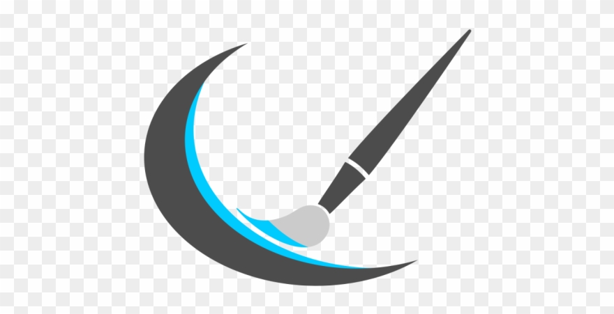 Paint Brush Clipart Logo.