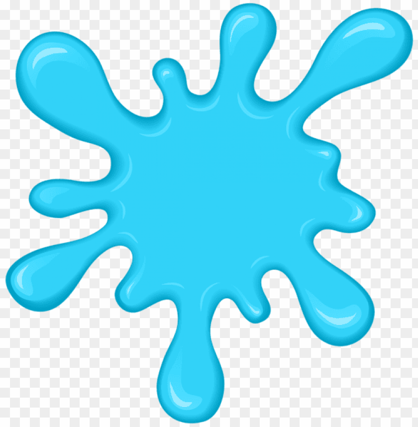 Download blue paint splatter transparent clipart png photo.