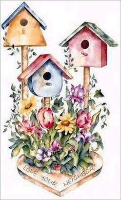Download Painted bird house clipart 20 free Cliparts | Download ...