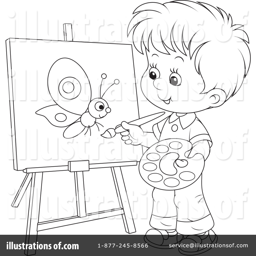 Painter Clipart Black And White Free Cliparts Download Images On