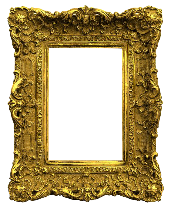 Gold Frame PNG Transparent Images.