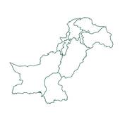 Pakistan Map Clipart.