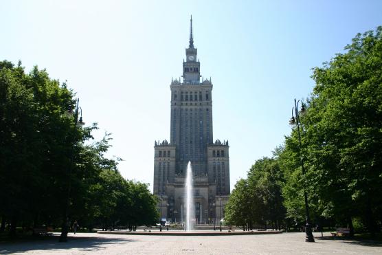 Palace of Culture and Science (Pałac Kultury i Nauki).