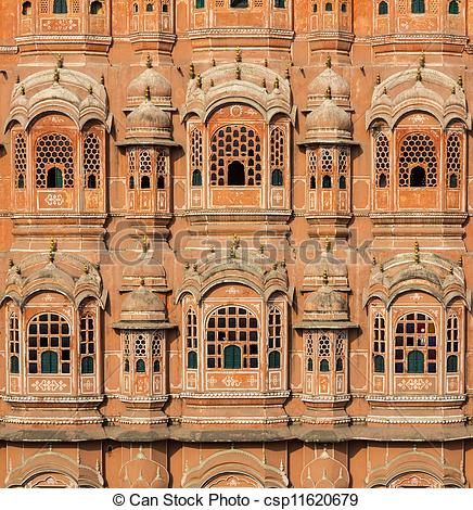 Picture of Hawa Mahal, the Palace of Winds in Jaipur, Rajasthan.