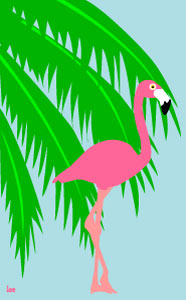 Free Flamingo Clip Art.