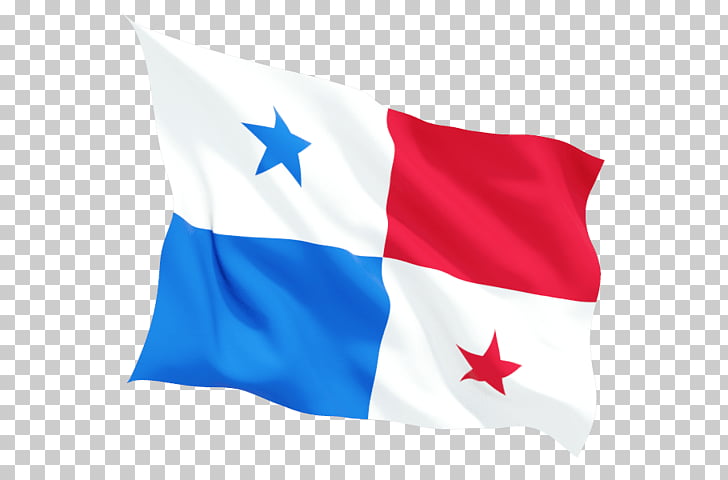 Panama Flag Wave, red and white flag PNG clipart.