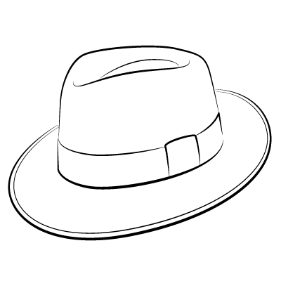 Panama hat clipart - Clipground