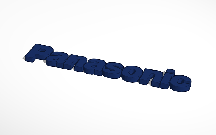 3D design Panasonic Logo (1971.