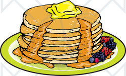 Stack Of Pancakes Clipart.