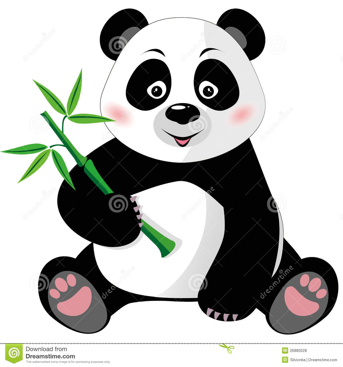 Cute Panda Bear Clipart.