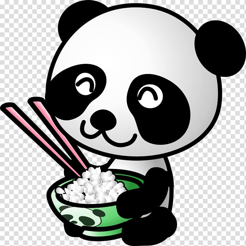 Giant panda Bear Cartoon , panda transparent background PNG.
