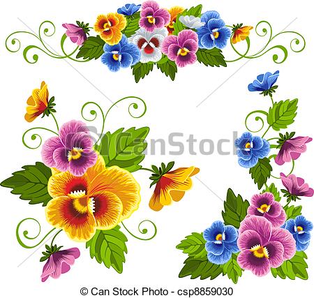 Pansies Illustrations and Clip Art. 1,239 Pansies royalty free.
