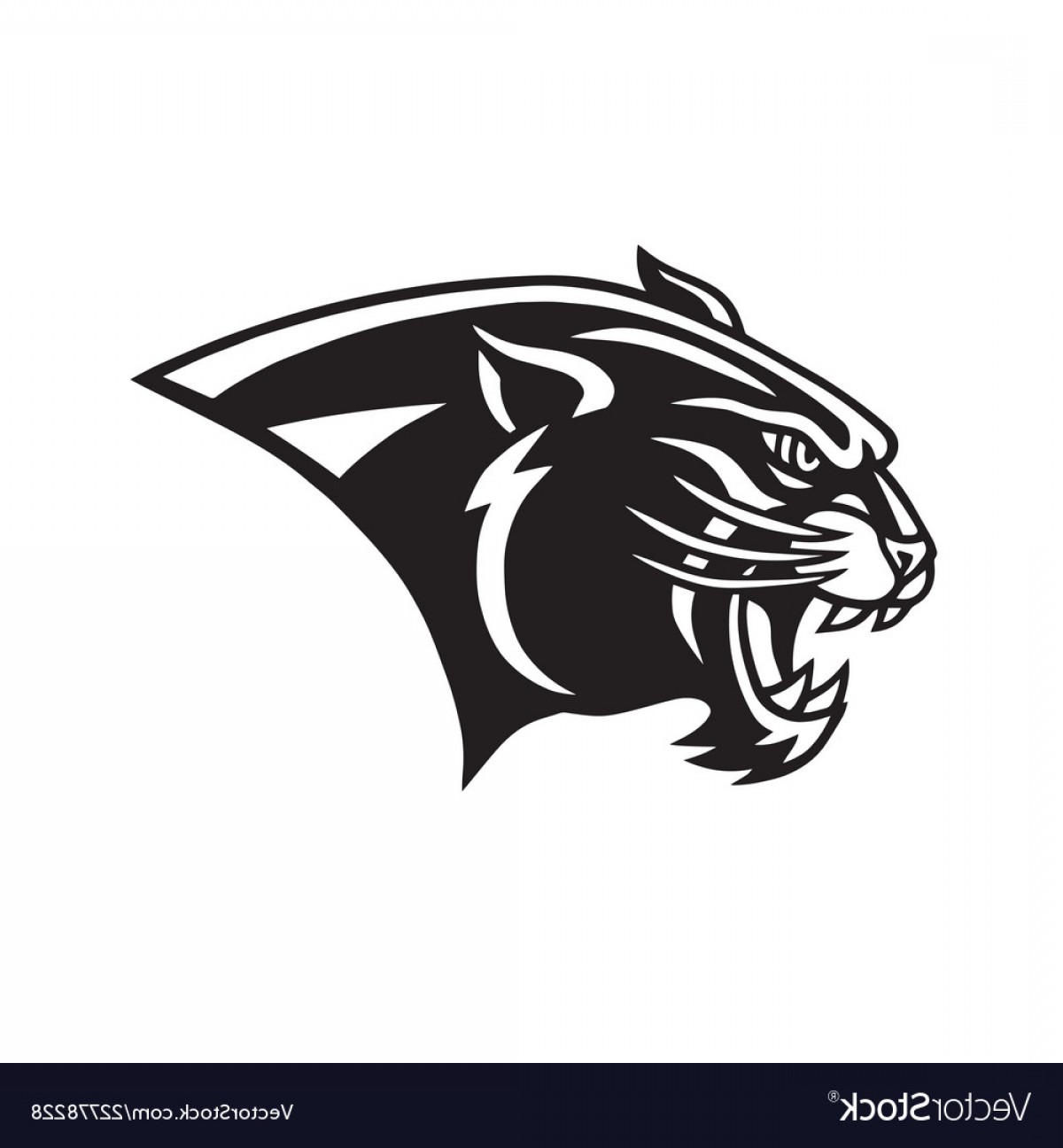 Panther Head Logo Vector.